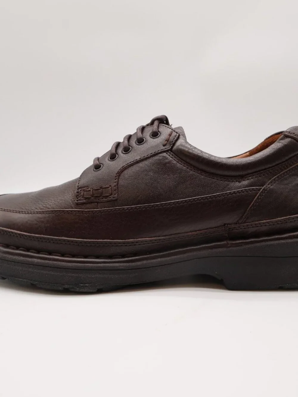 Hush Puppies Summit 14191 Mens 9 Brown Leather Casual Oxford Shoes NOS